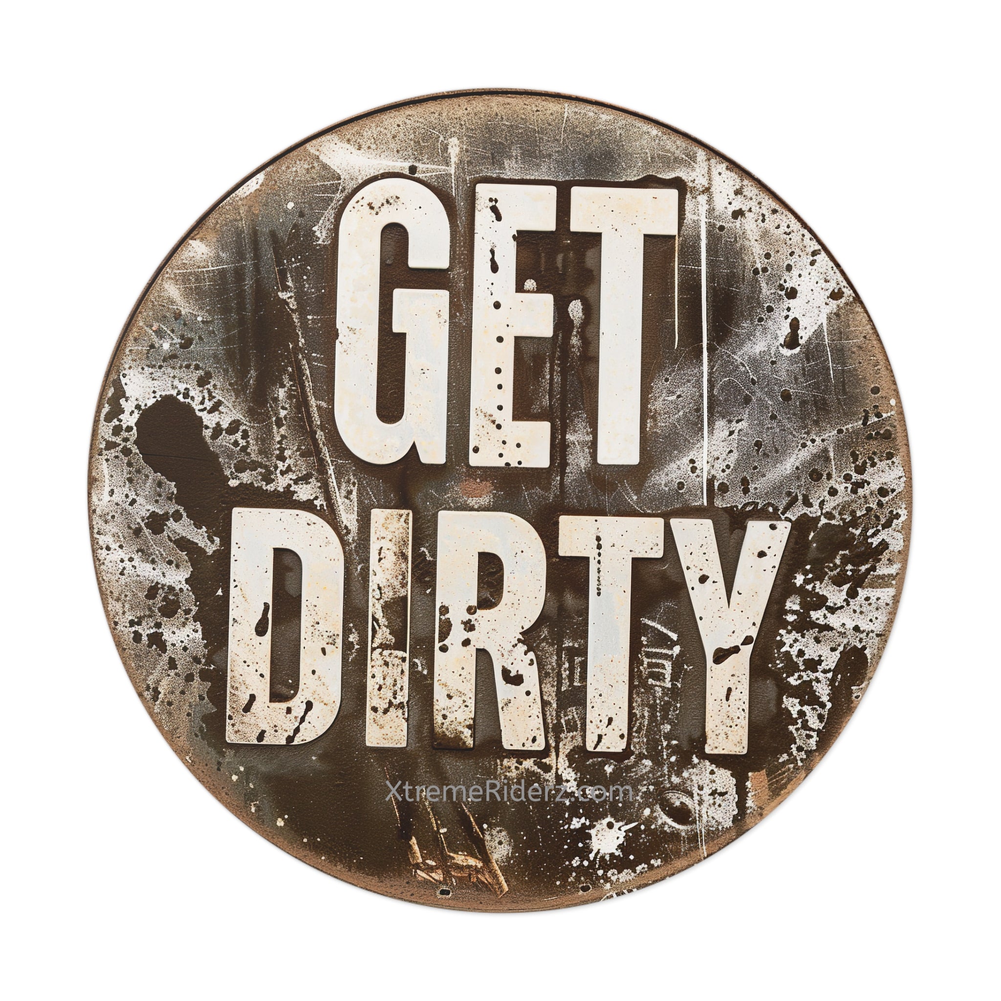 Get Dirty ATV- Xtreme Riderz - Round Vinyl Sticker